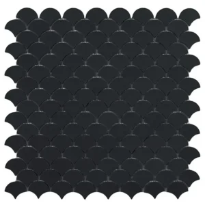 Escama de Pez Negro Mate