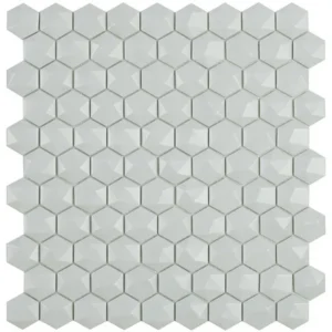 Hexagonal 3D Gris Mate