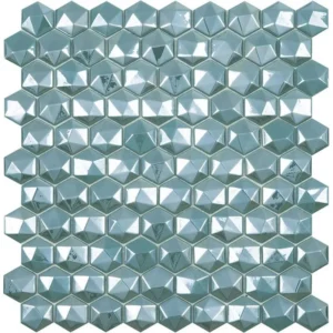 Hexagonal 3D Turquesa