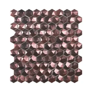 Hexagonal 3D Bronce
