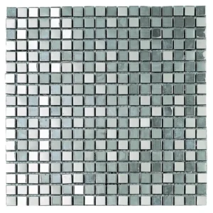 Mosaico Metálico Plata