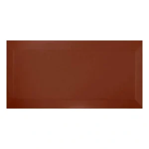 Unicolor 10x20 Biselado Marrón
