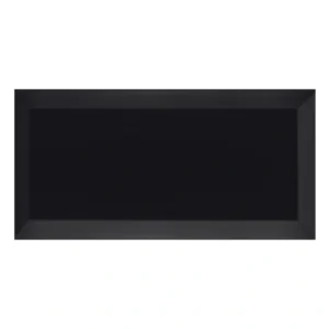 Unicolor 10x20 Biselado Negro