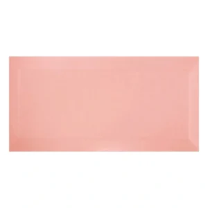 Unicolor 10x20 Biselado Rosa