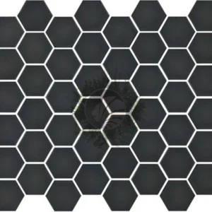 Mosaico Hexagonal Negro Mate